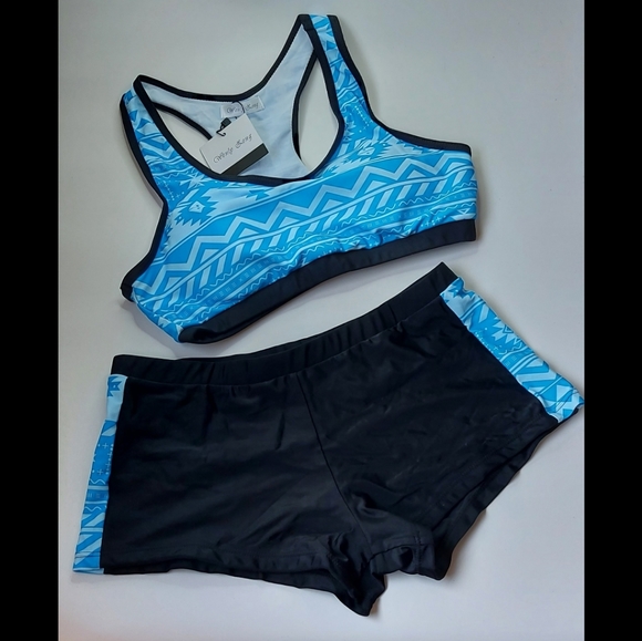Wenly Zeng 2 pce bathing suit, size M, NWT - Picture 3 of 4